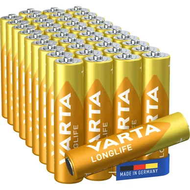 Varta Longlife AAA batteri - Foil 40 pack