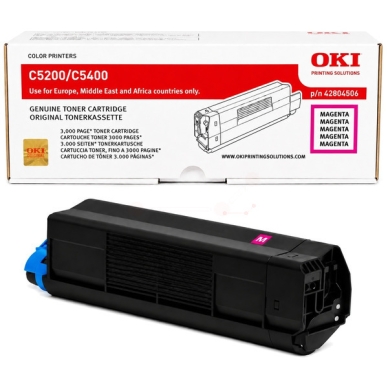 OKI toner 42804506 original magenta 3.000 sidor
