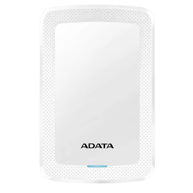 Adata 1TB HV300 Slim External Hard Drive, 2.5, White