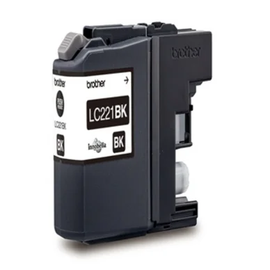 Brother bläckpatron LC221BK original svart 260 sidor LC221BK