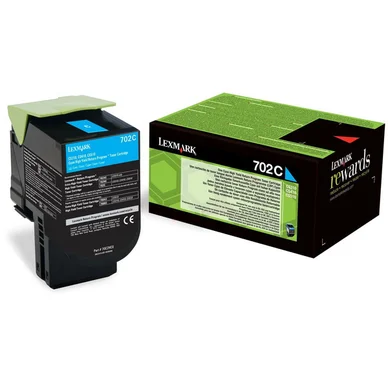 Lexmark 70C20C0 cyan toner 1.000 sidor 70C20C0