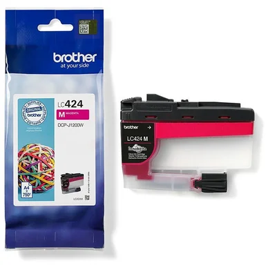 Bläckpatron Brother LC424M 750 sidor original magenta LC-424M