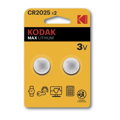 KODAK alt Kodak Max lithium CR2025 2-pack