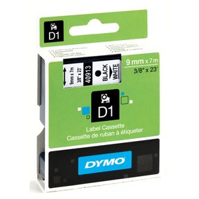 Dymo alt DYMO D1 Tape 9mm x 7m b(svart på vit