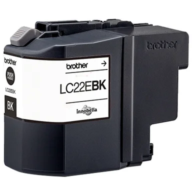 Bläckpatron Brother LC22EBK 2400 sidor original svart. LC22EBK