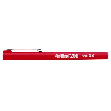 Fineliner Artline EK-200 F 0.4 Röd