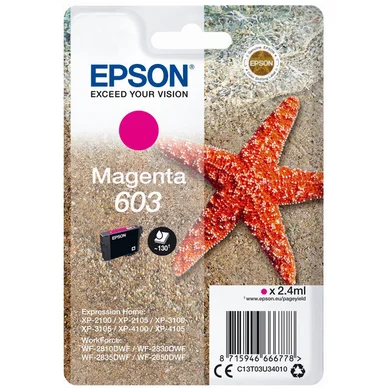 EPSON Bläckpatron 603 Magenta 2.4 ml EPSON Bläckpatron 603 Magenta 2.4 ml
