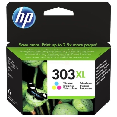 HP alt HP färgpatron 303XL original cyan, magenta och gul 415 sidor
