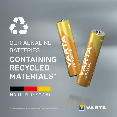 Varta Longlife AAA batteri - Foil 40 pack
