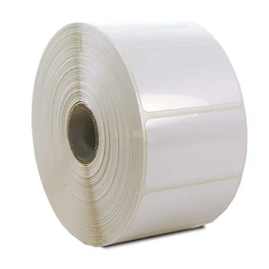 Syntetetikett 57x32mm, 1 rulle