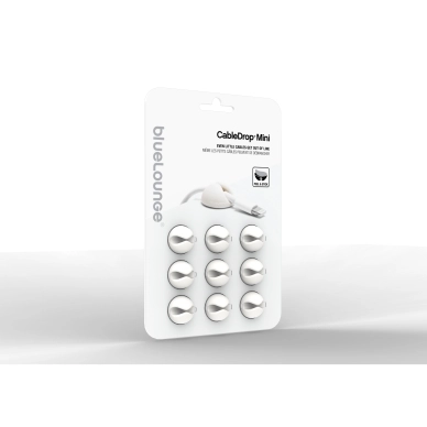 Bluelounge CableDrop Mini 9-pack, Vit