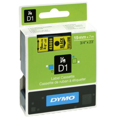 Dymo alt DYMO D1 Tape 19mm x 7m (svart på gul)