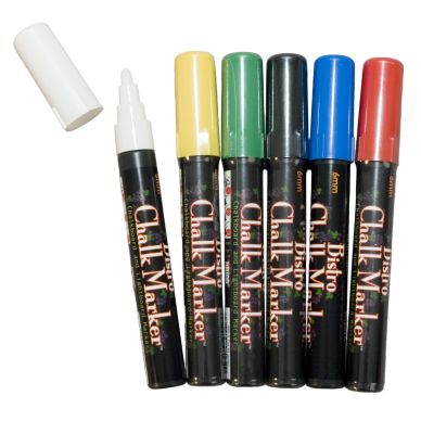 Other Blackboard Chalk Marker Standard rund spets, 6 st