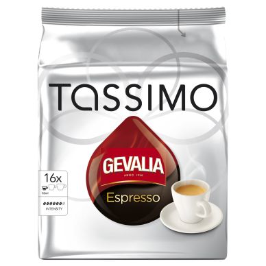 Tassimo alt Gevalia Tassimo Espresso kaffekapslar, 16 port