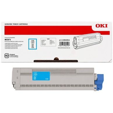 OKI Tonerkassett cyan 10.000 sidor 45862816
