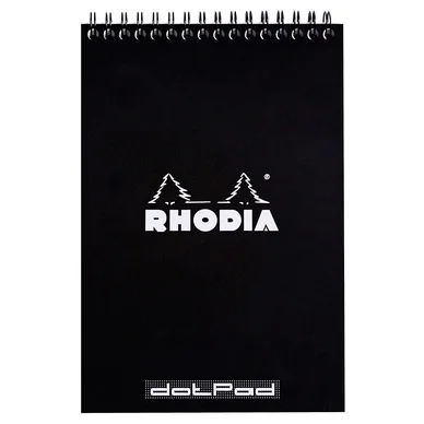 Rhodia NotePad wire black A5 dot