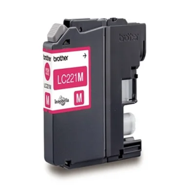 Brother bläckpatron original LC221M magenta 260 sidor LC221M