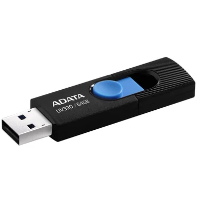 Adata UV320 64GB USB Type-A, Slide, Black, Blue