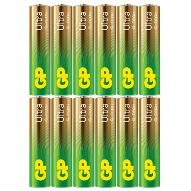 GP BATTERIES alt GP Ultra Alkaline AAA-batteri LR03/24AU 12-pack