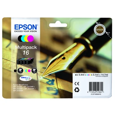 EPSON 16 multipack svart och färger bläck EPSON 16 multipack svart och färger bläck