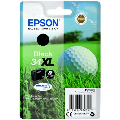 EPSON alt Epson bläckpatron 34XL / golfboll original svart 16,3 ml