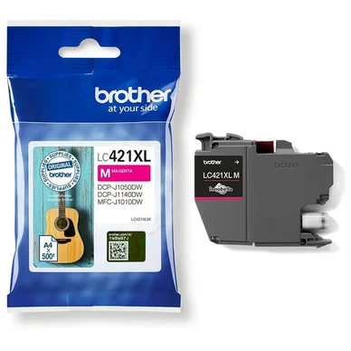 Bläckpatron Brother LC421XLM 500 sidor original magenta LC421MXL