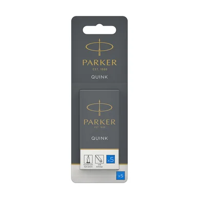 Parker påfyllningspatroner för reservoarpenna, blå (5)