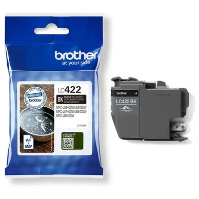 Bläckpatron Brother LC422BK 550 sidor original svart LC422BK